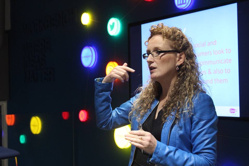 Emma D'Arcy Speaking at a Marketing Event in Dublin